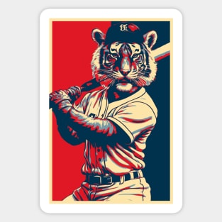 Baseball Tiger HOPE Sticker